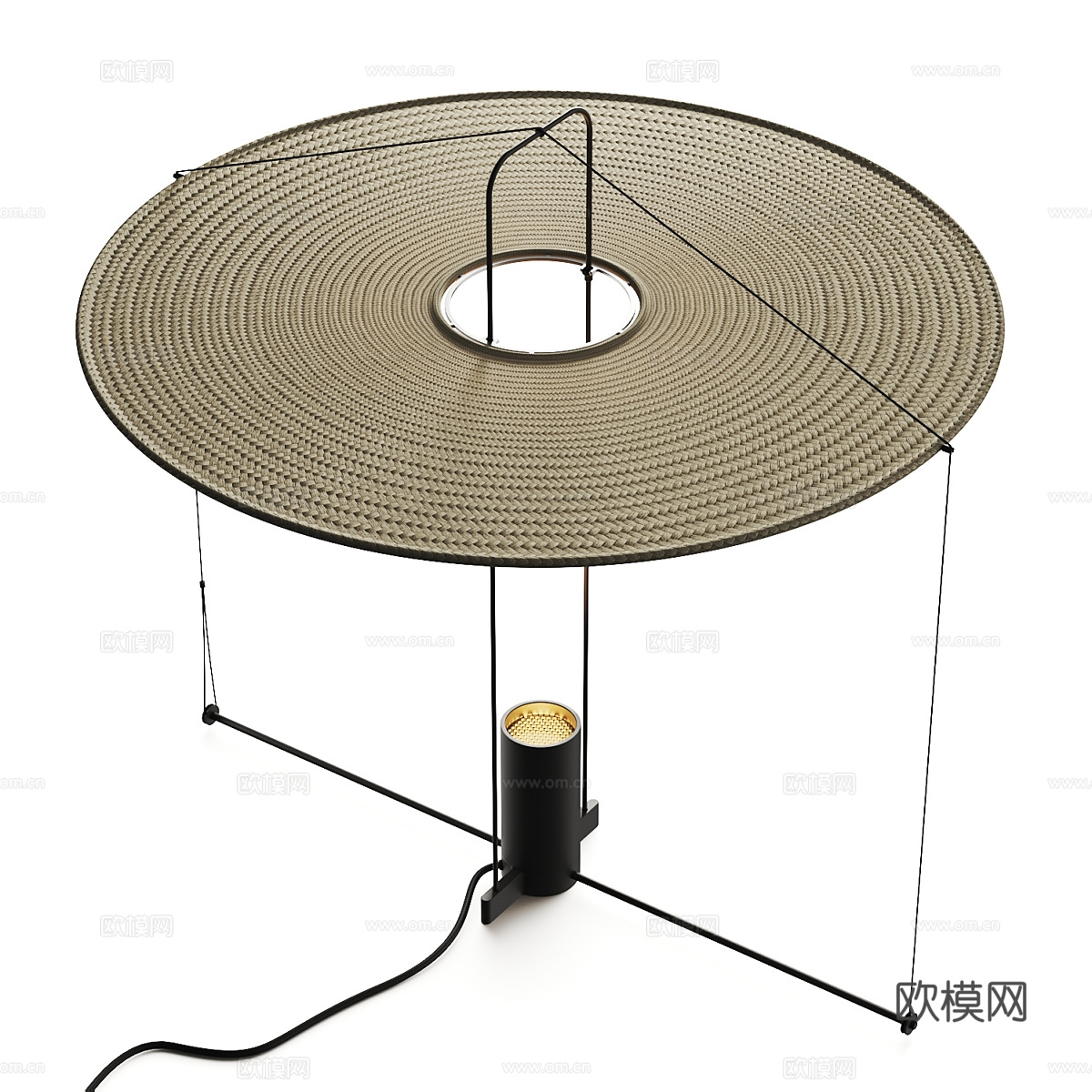 现代极简台灯3d模型