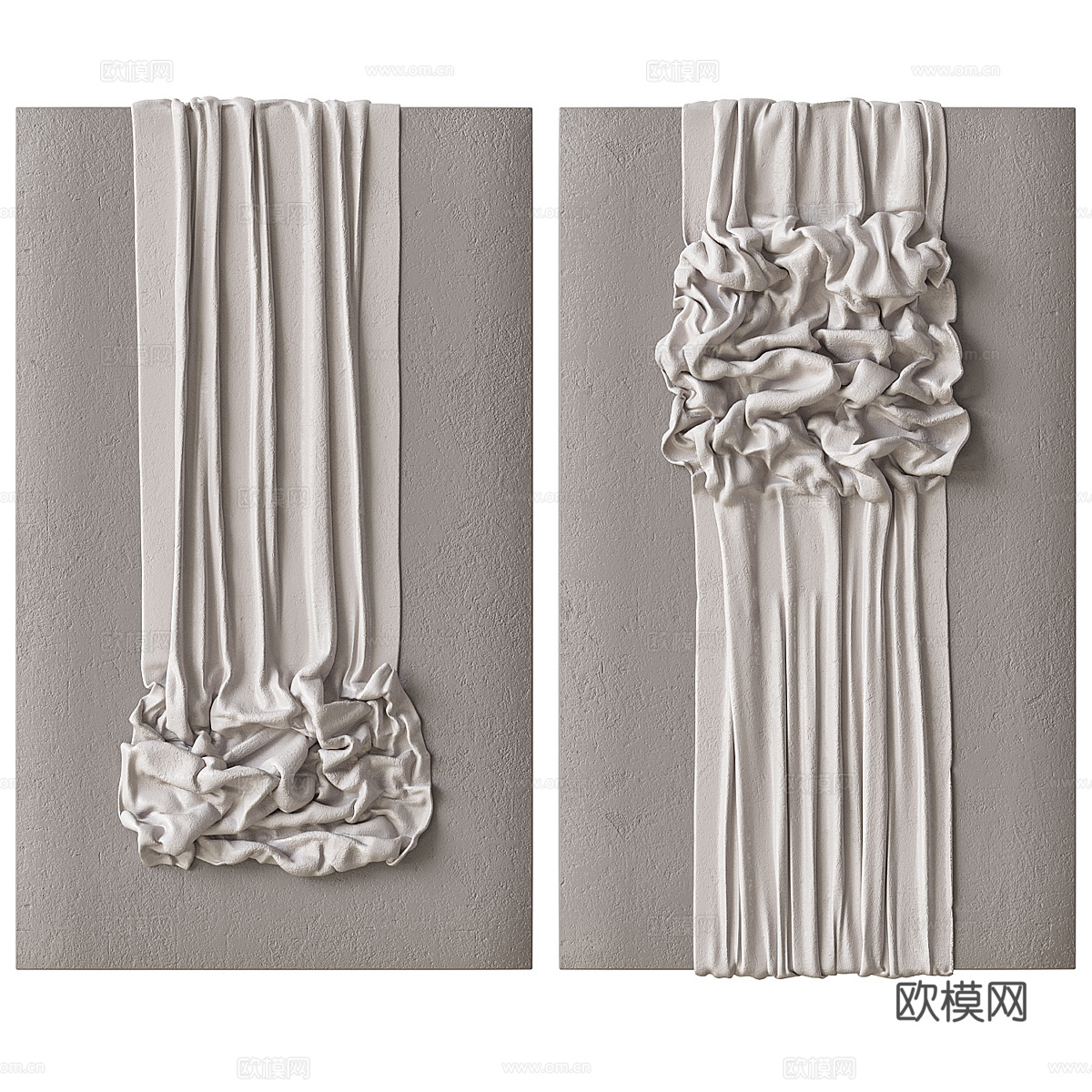 新中式侘寂艺术墙饰挂件3d模型