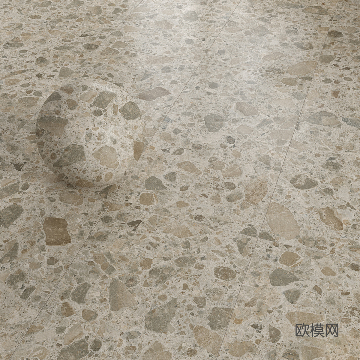 瓷砖 马赛克瓷砖 水磨石3d模型