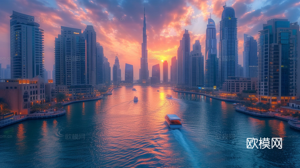 夜晚都市外景下載(渲染圖3)