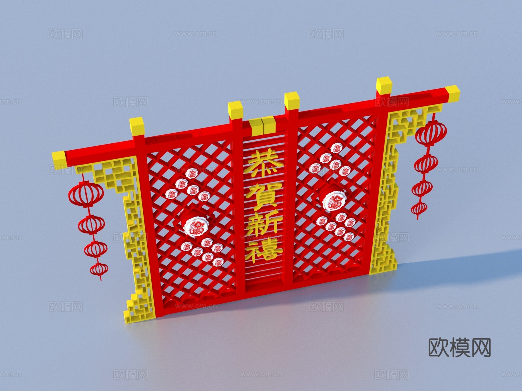 美陈 新年美陈3d模型