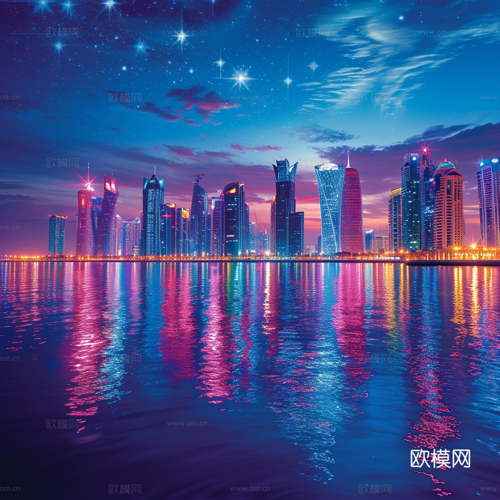 夜晚都市外景