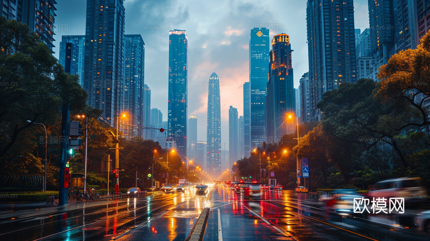 夜晚都市外景