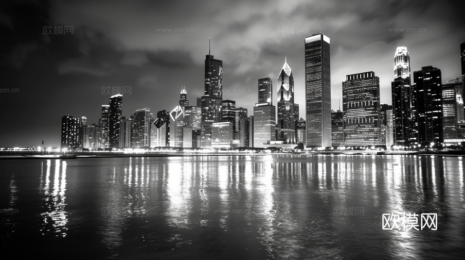 夜晚都市外景下载(渲染图1)