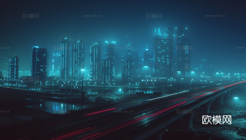 夜晚都市外景下載(渲染圖8)