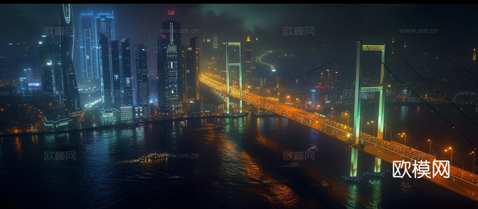 夜晚都市外景