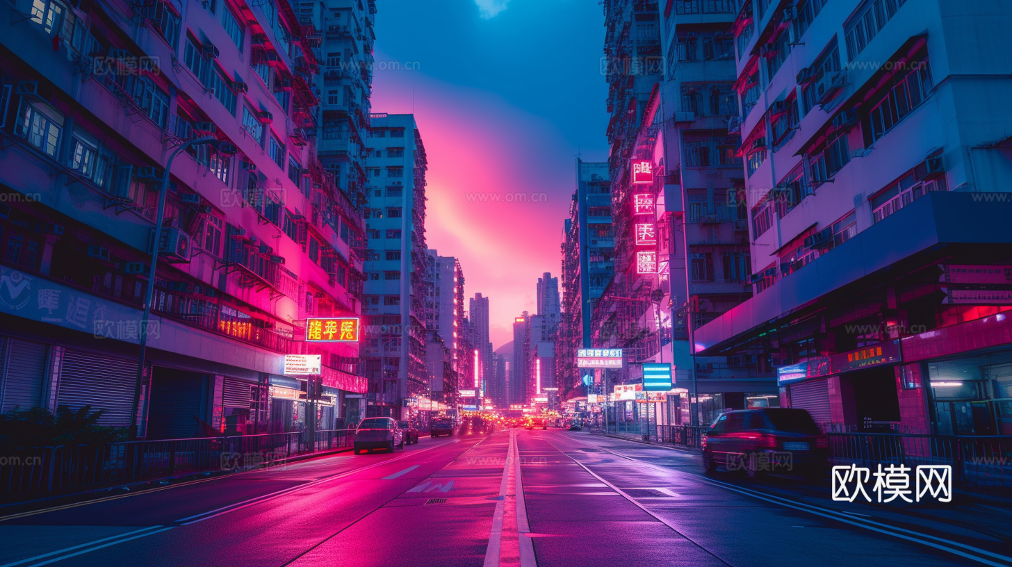 夜晚都市外景