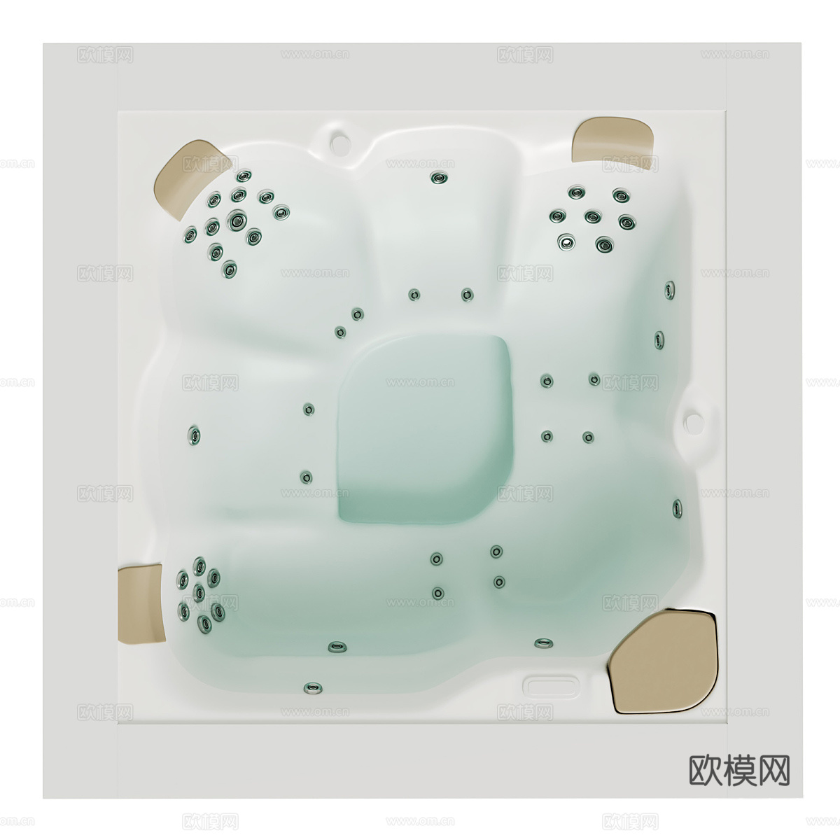 浴缸 泡池3d模型