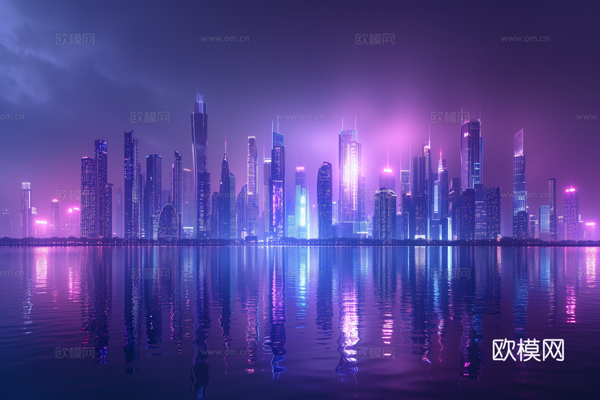 夜晚都市外景下載(渲染圖8)