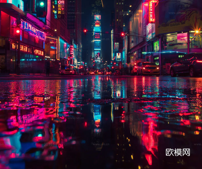 夜晚都市外景下载(渲染图8)