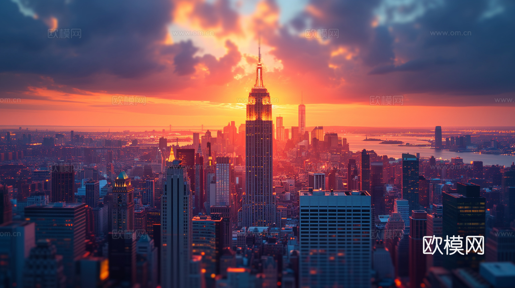 夜晚都市外景