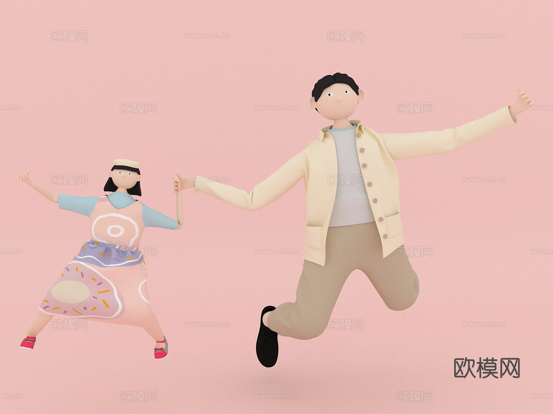 人物 卡通3d模型