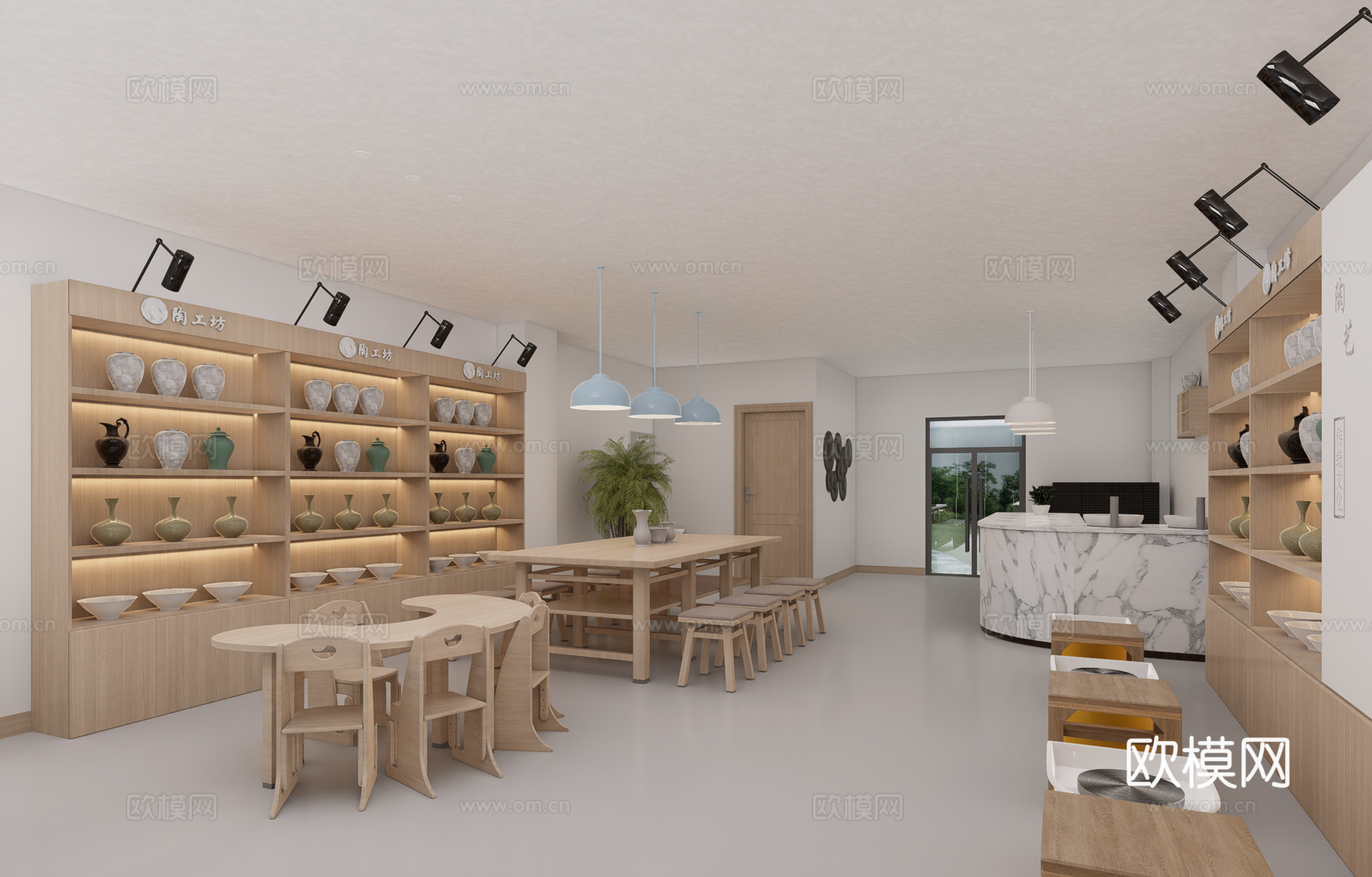 陶艺手工室su模型