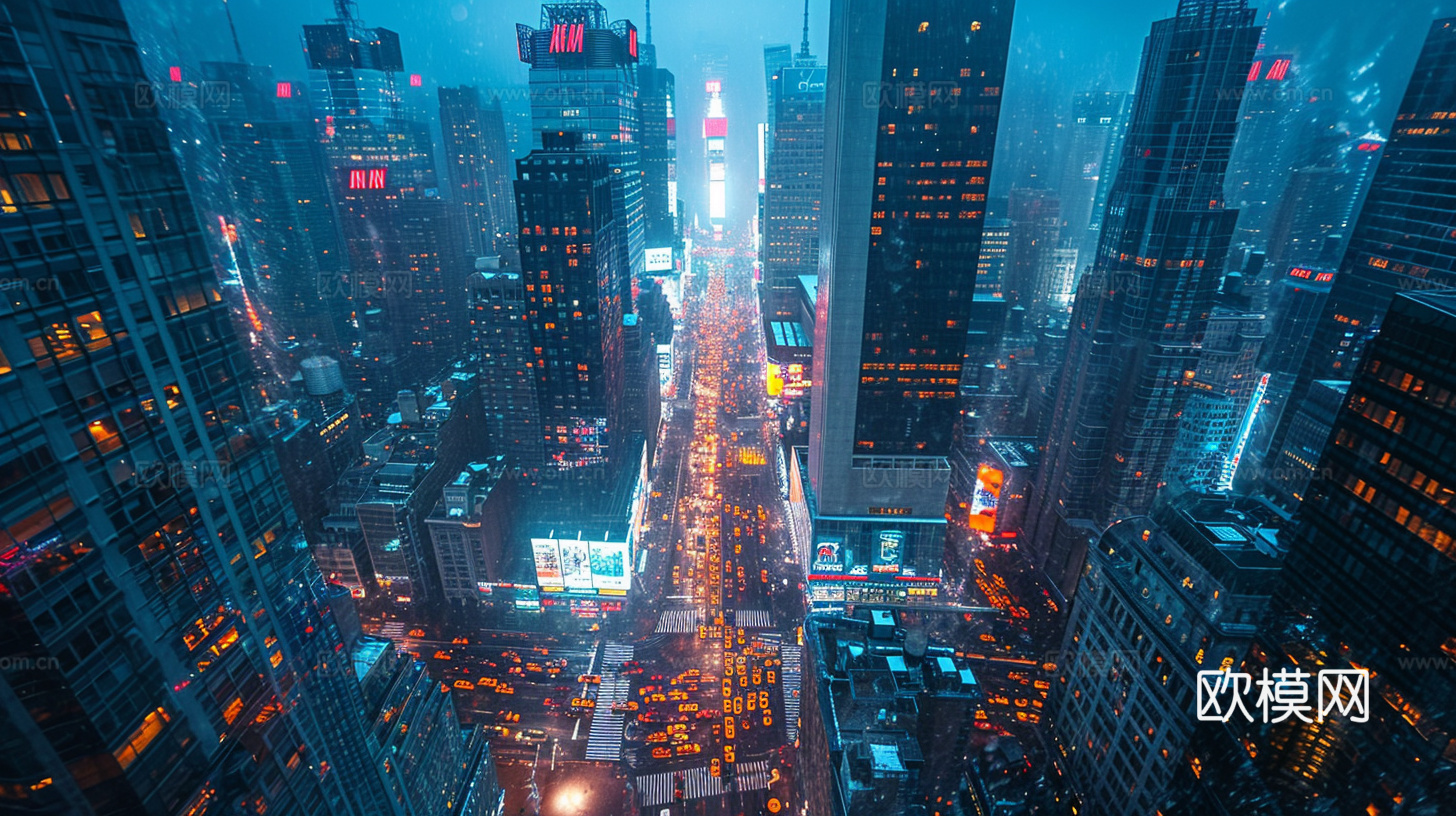 夜晚都市外景