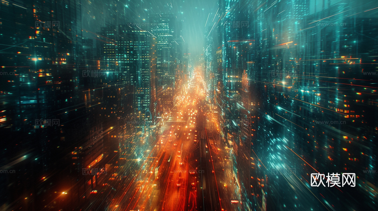 夜晚都市外景