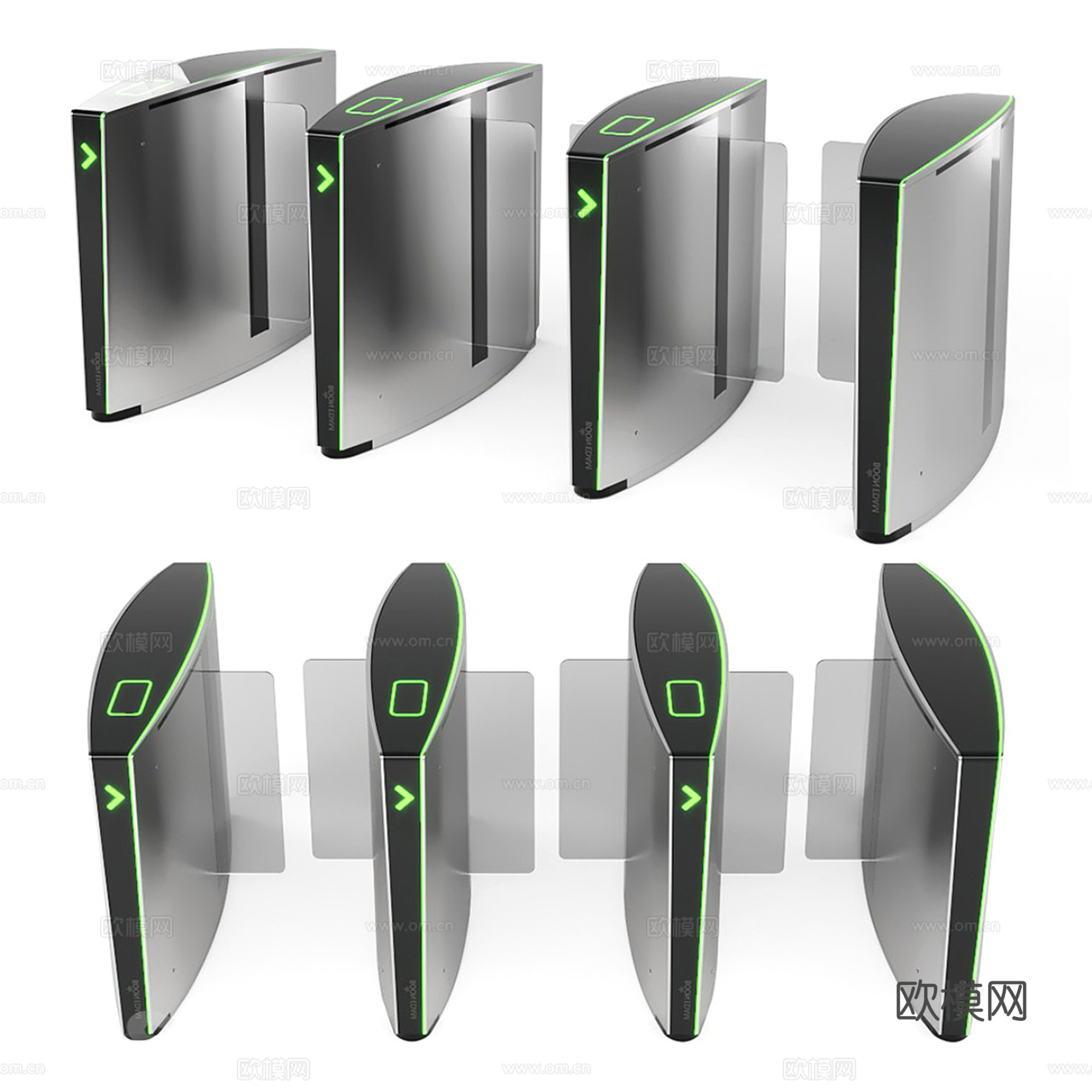 安保闸机 门禁机3d模型