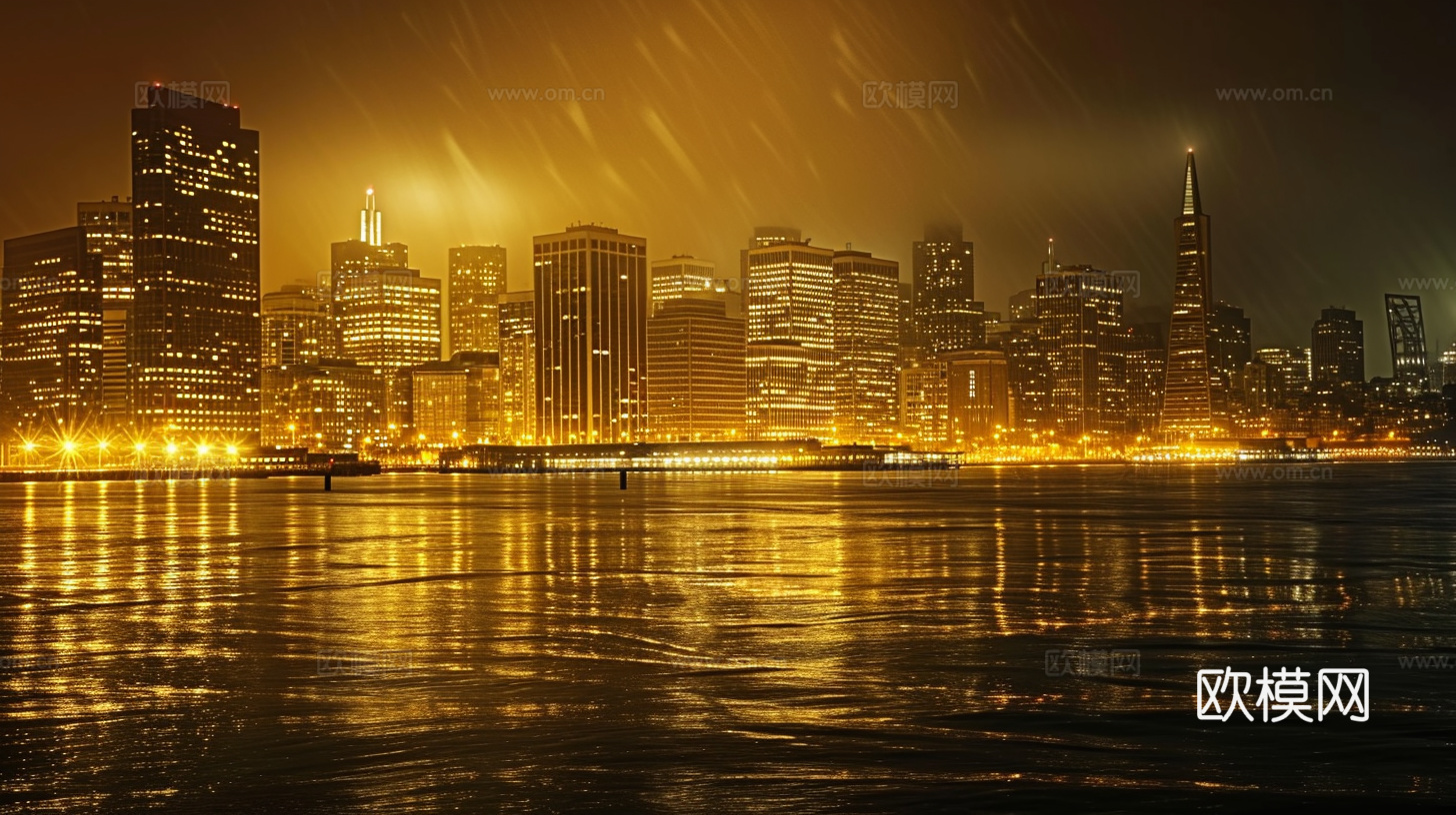 夜晚都市外景