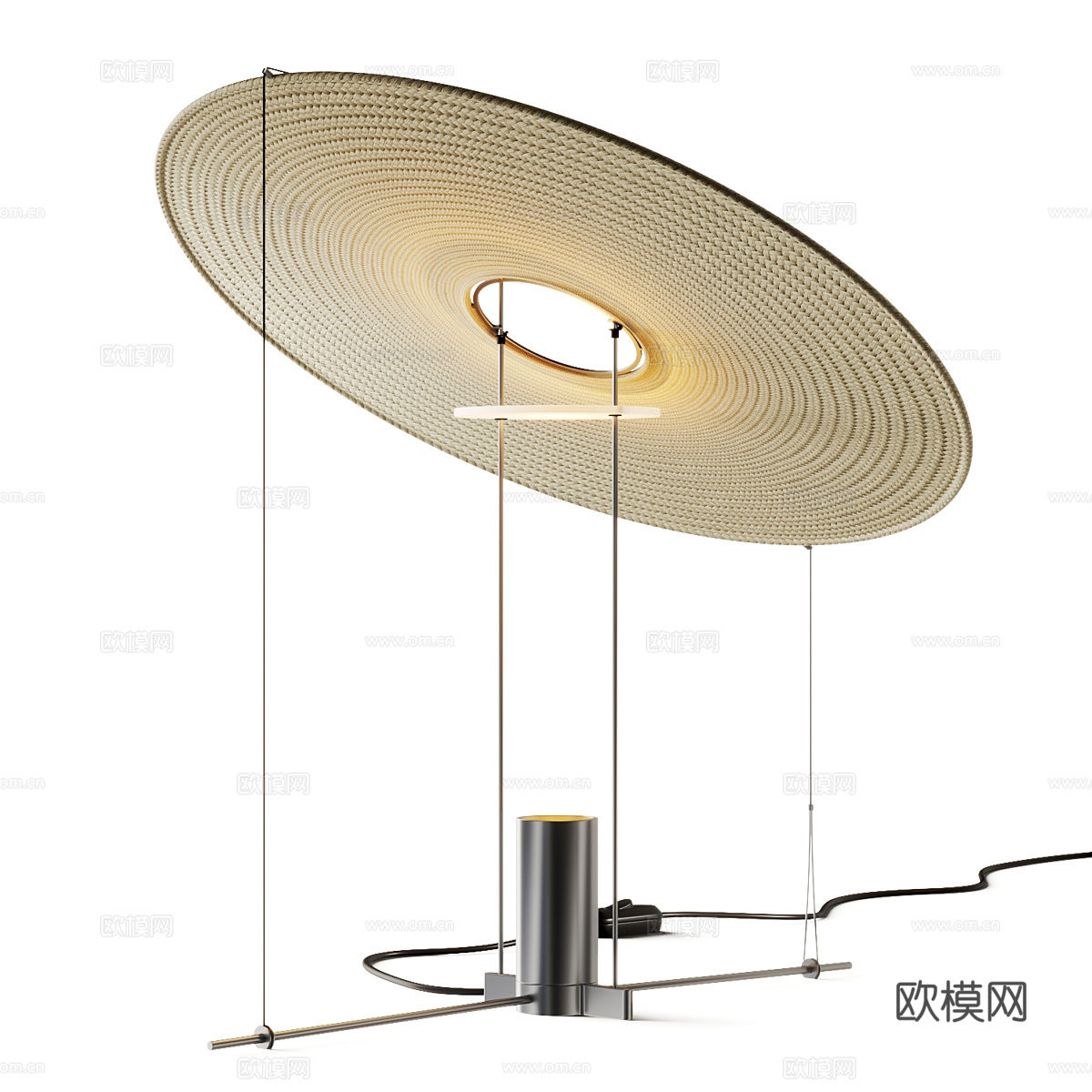 现代极简台灯3d模型