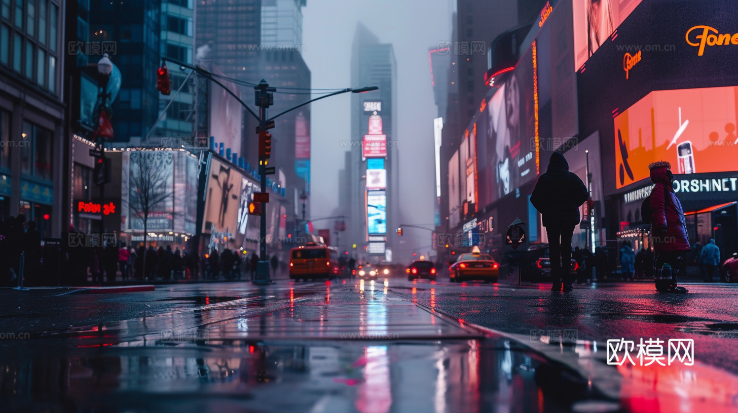 夜晚都市外景