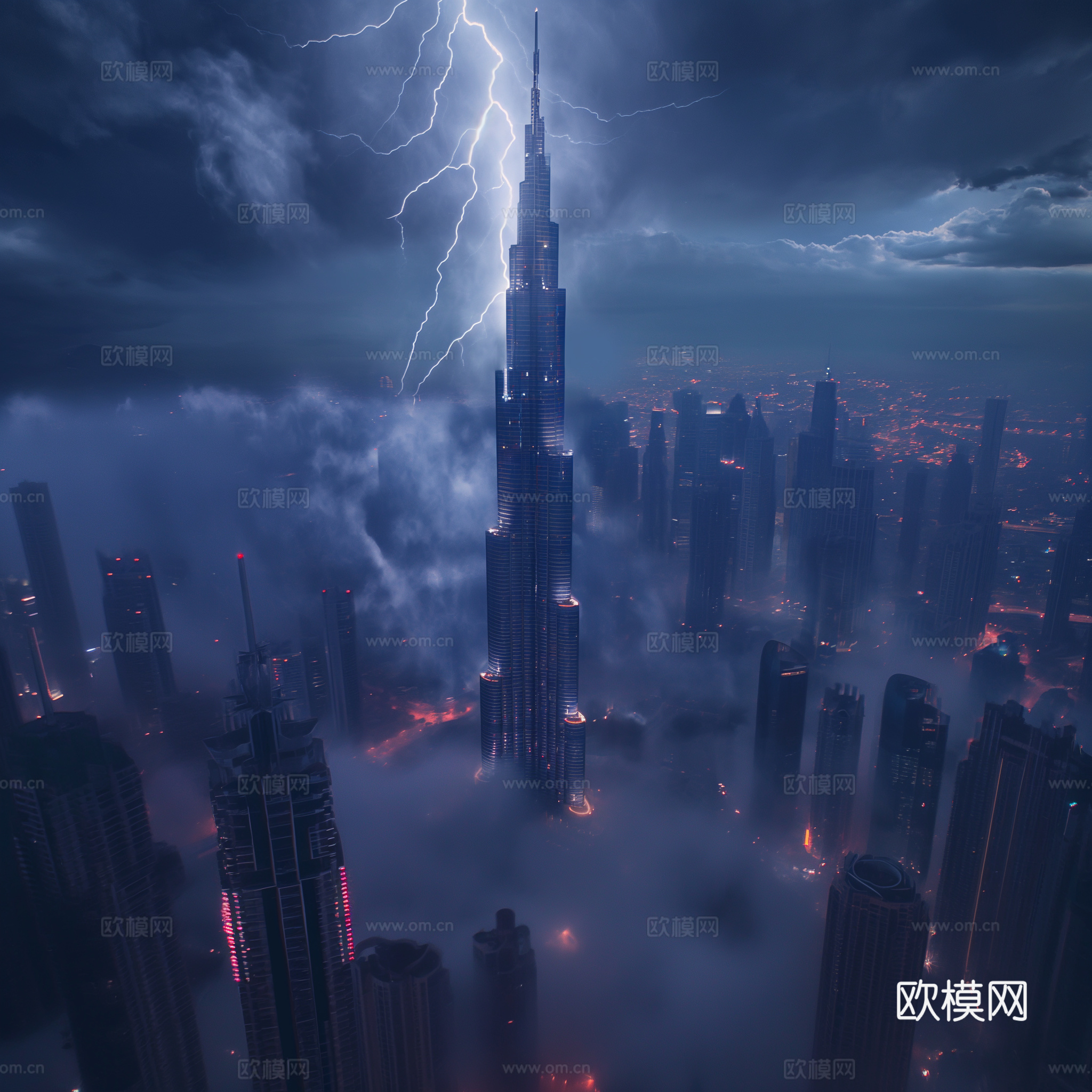 夜晚都市外景下载（渲染图6）