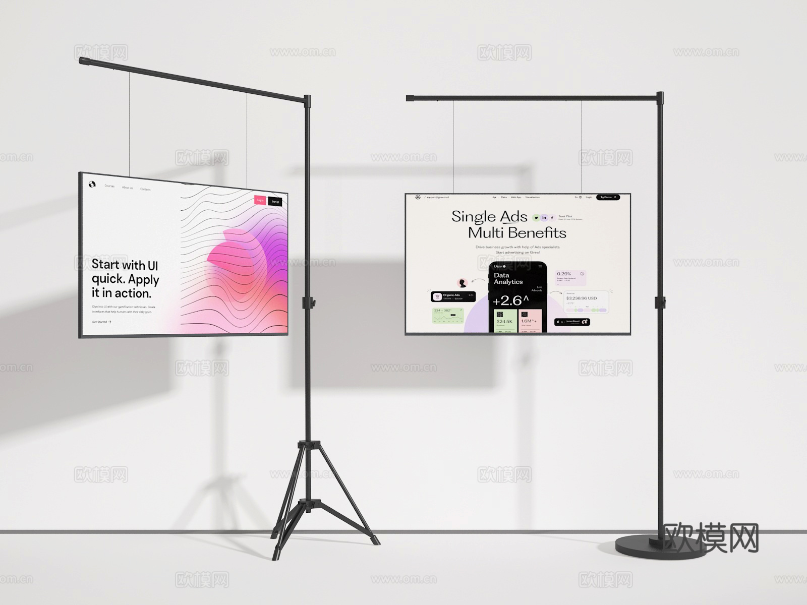 电视支架3d模型