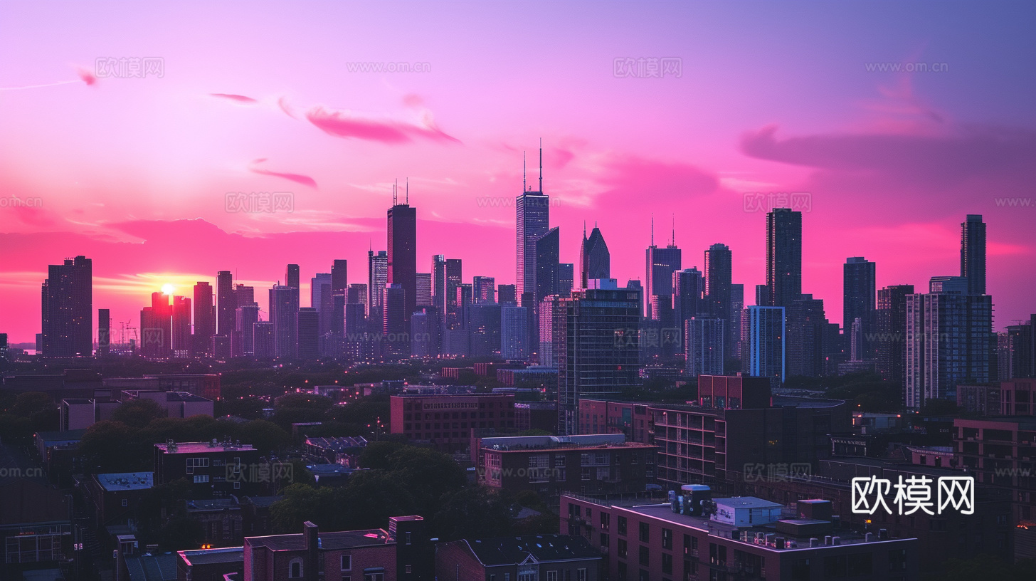 夜晚都市外景