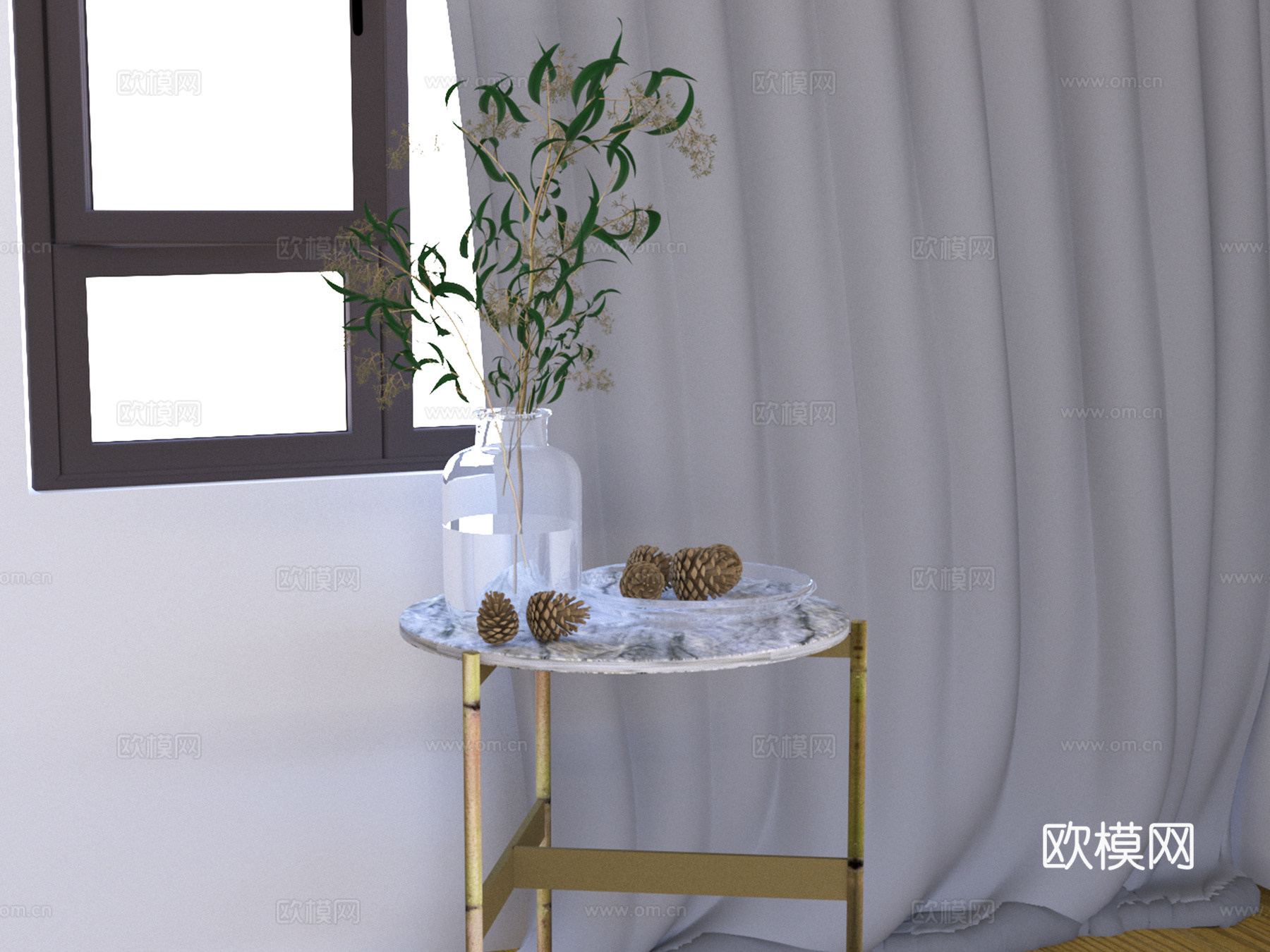 陈设 花瓶摆件3d模型
