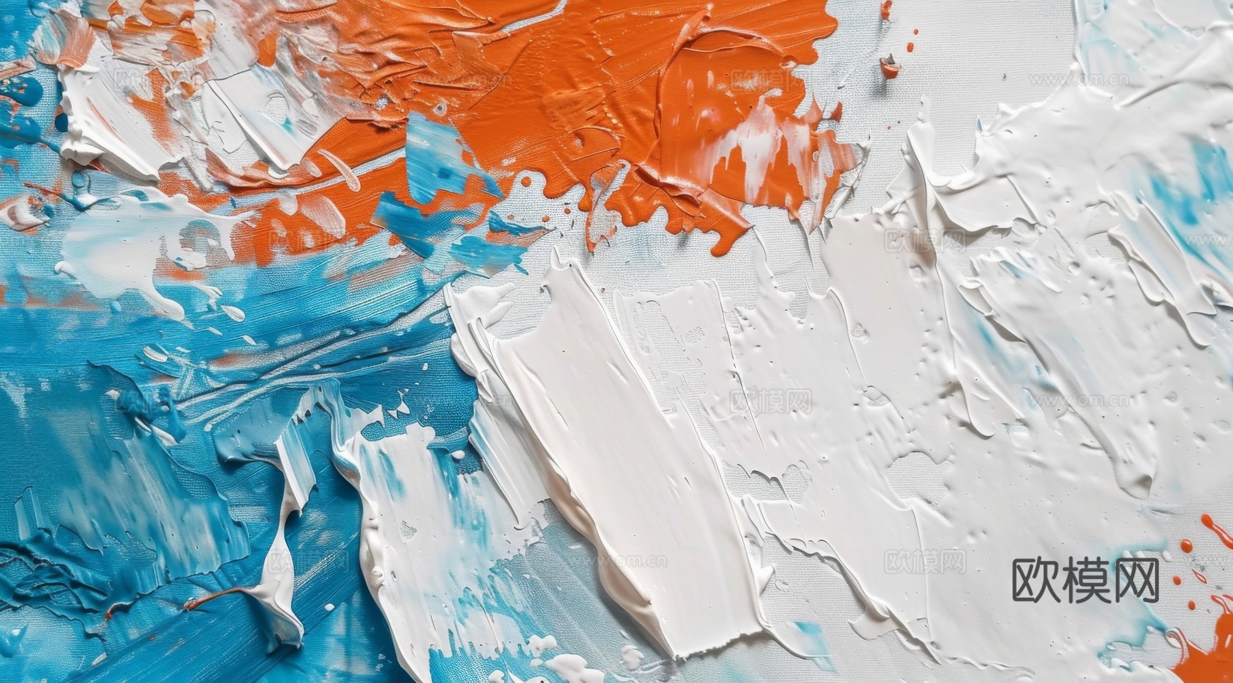 3D立体肌理油画涂抹背景壁纸下载（渲染图8）