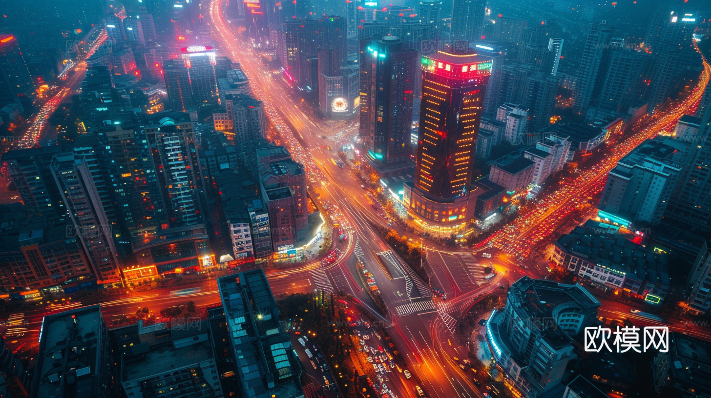 夜晚都市外景