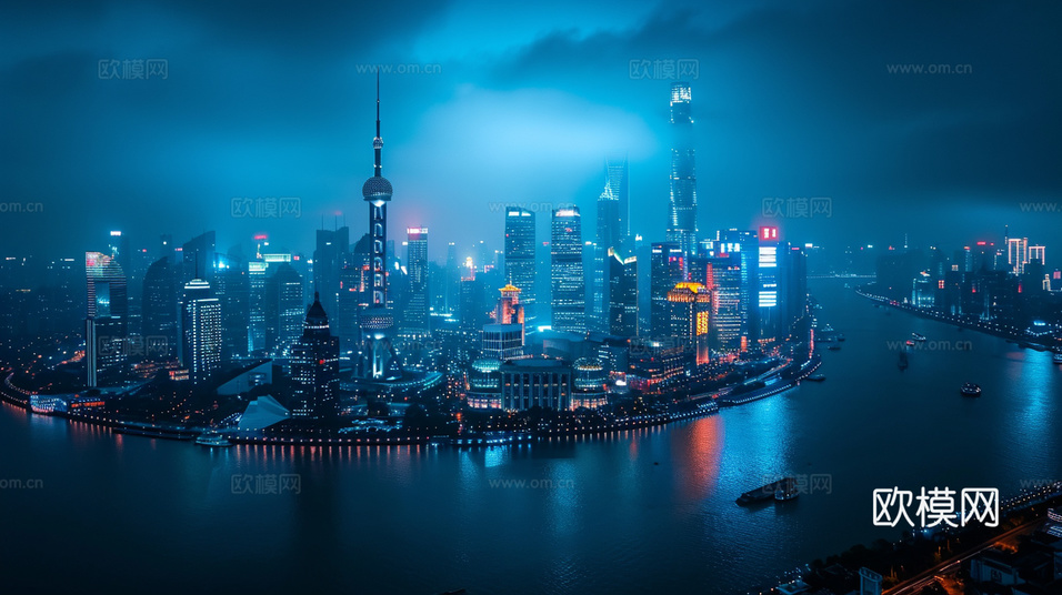 夜晚都市外景下載(渲染圖3)