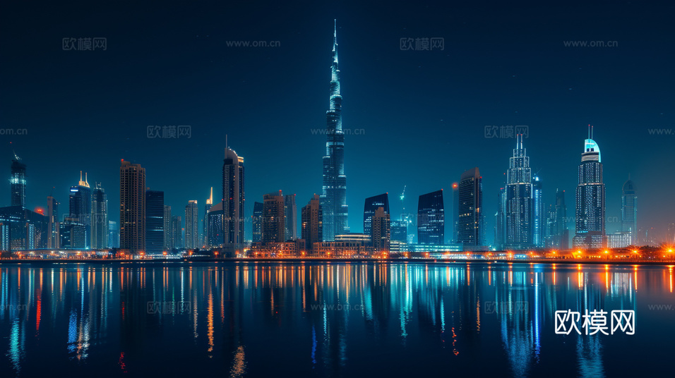 夜晚都市外景下載(渲染圖5)