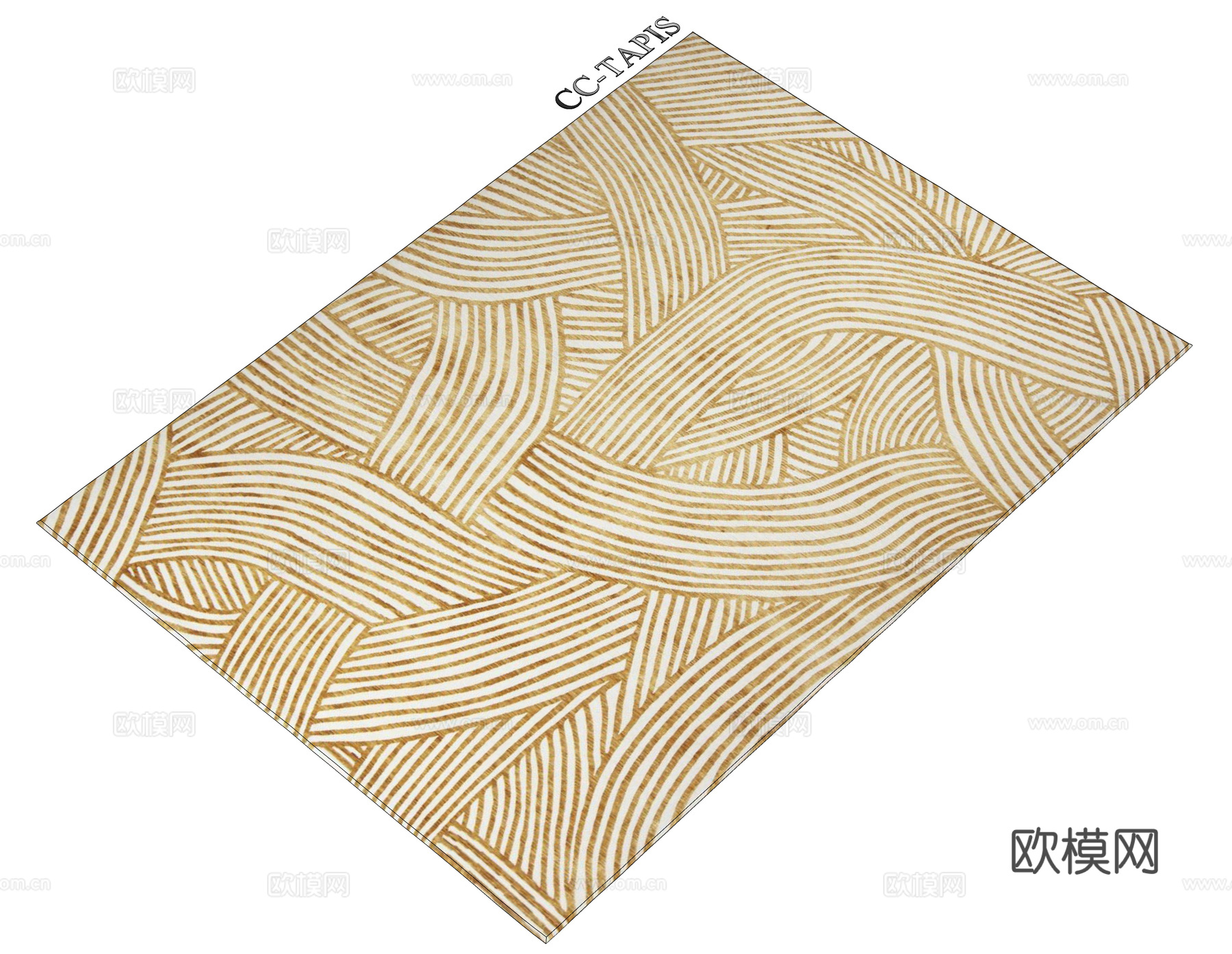 CC-TAPIS 法式地毯 长方形地毯 布艺地毯 纹理地毯su模型