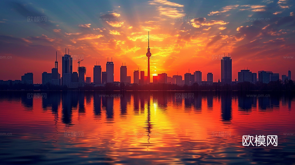 夜晚都市外景下载(渲染图1)