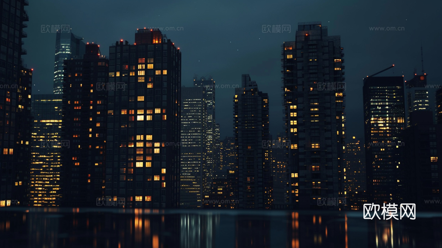 夜晚都市外景