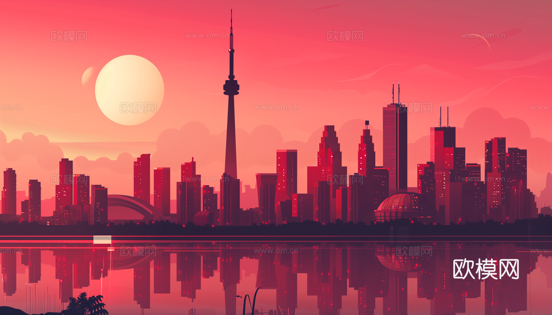 夜晚都市外景