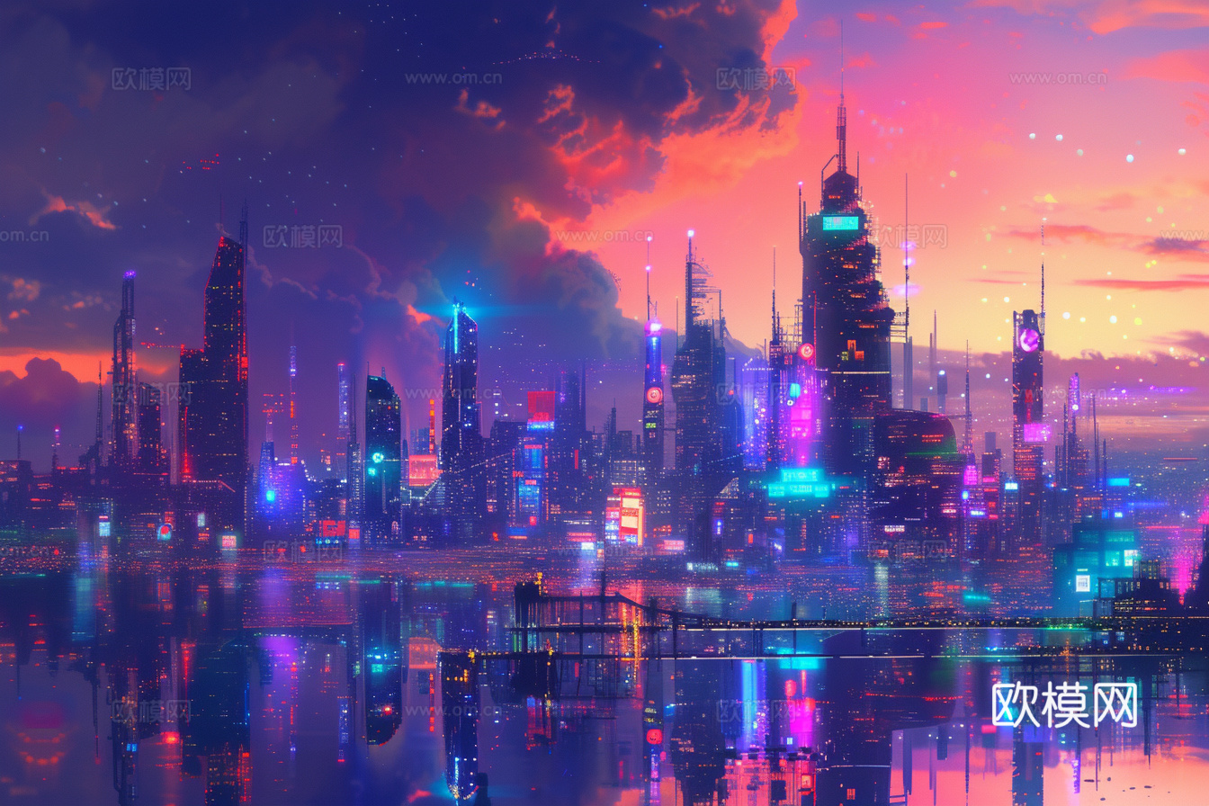 夜晚都市外景下载（渲染图6）