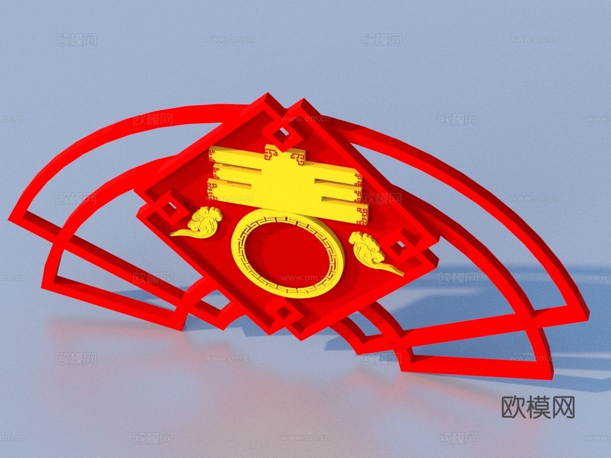 美陈 新年美陈3d模型