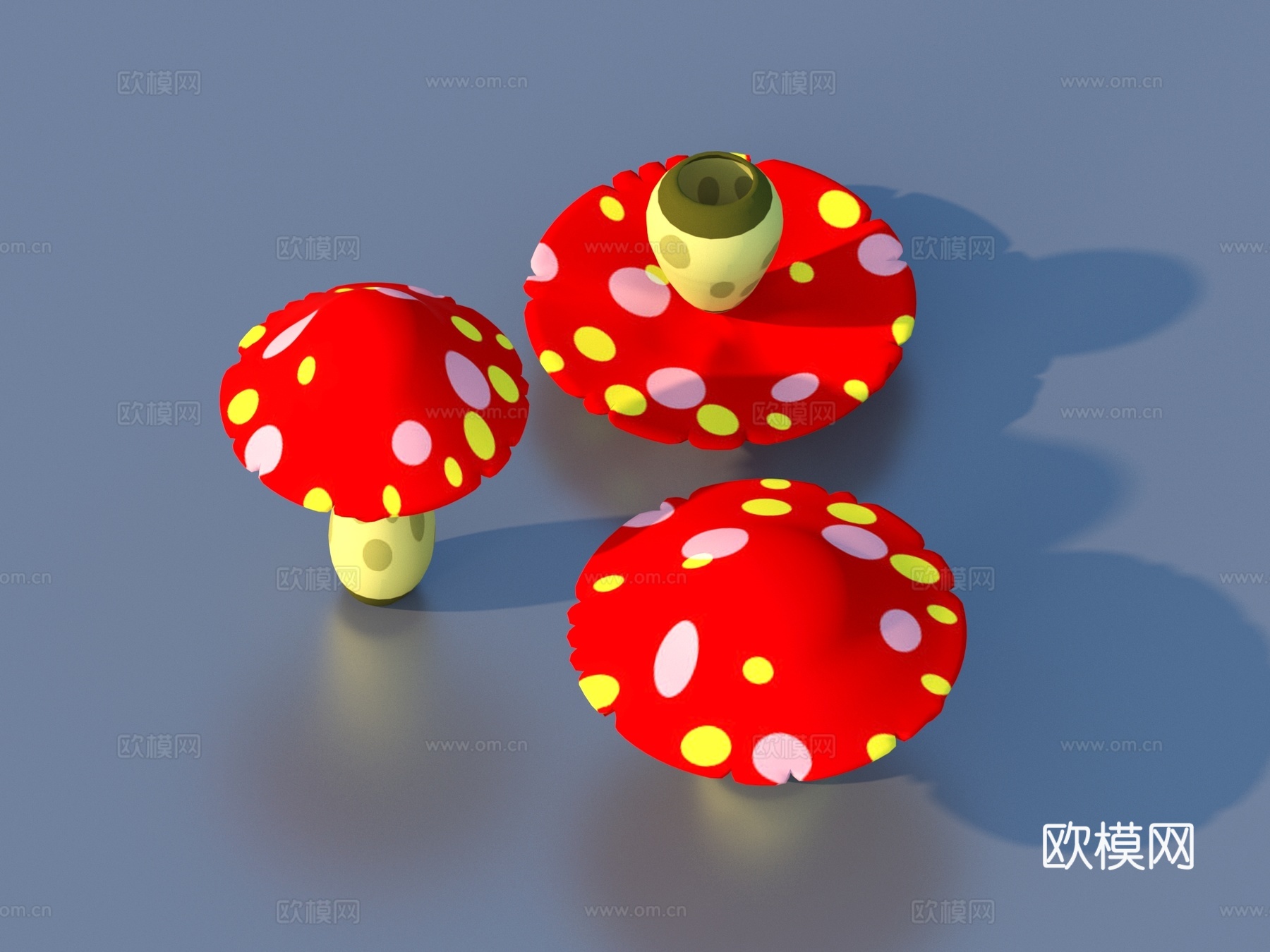 蘑菇 卡通蘑菇3d模型
