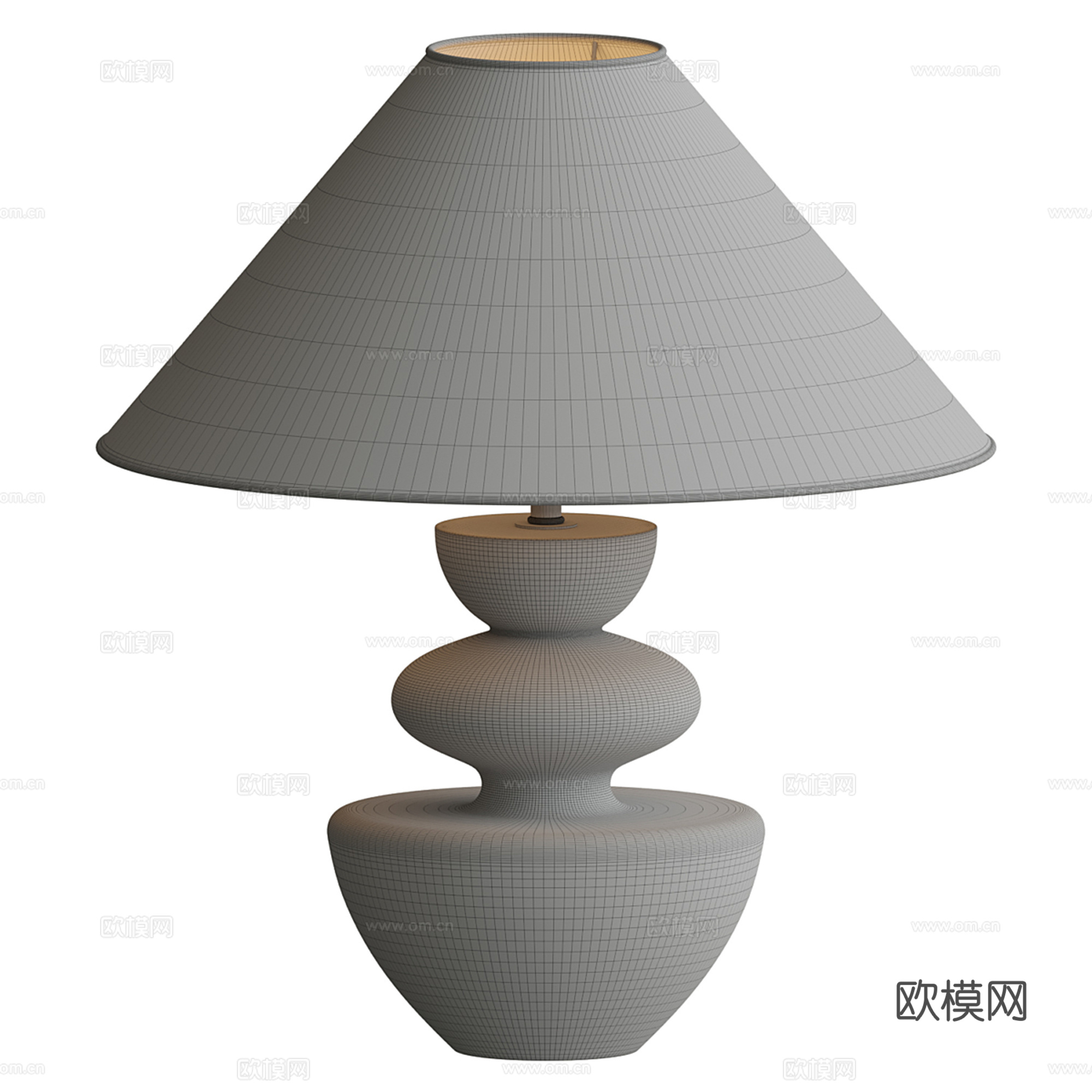 现代轻奢台灯3d模型