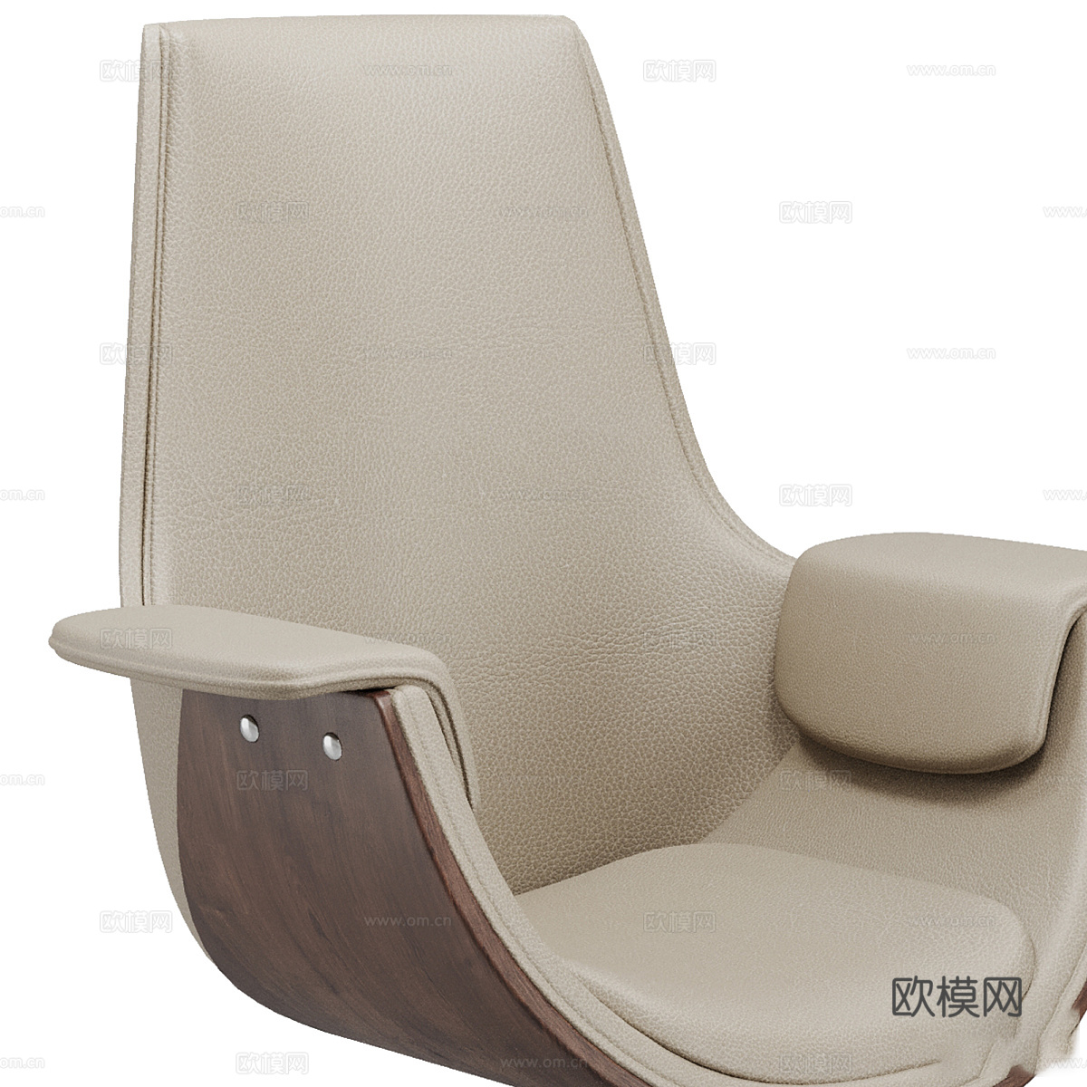 现代意式办公椅3d模型