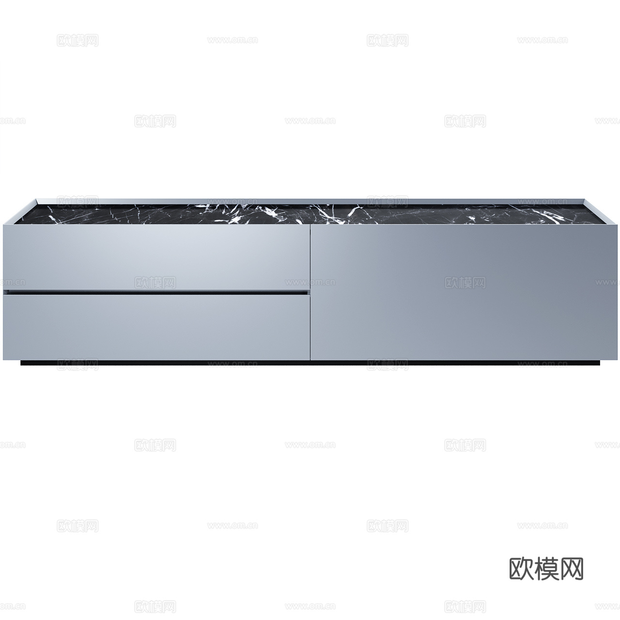 Cassina 极简电视柜 矮柜 装饰柜 床头柜 边柜3d模型