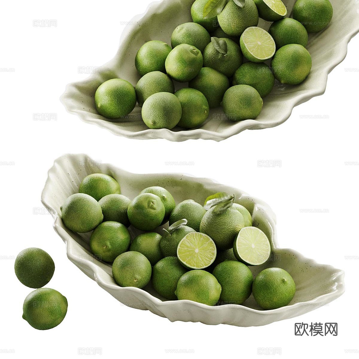 新中式侘寂水果果盘3d模型