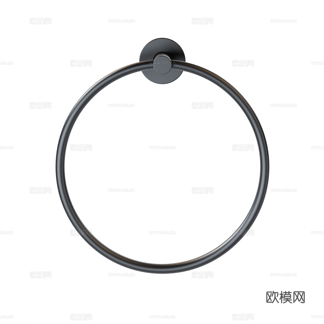 Varied Forms 极简毛巾环 毛巾环 黑色毛巾环3d模型