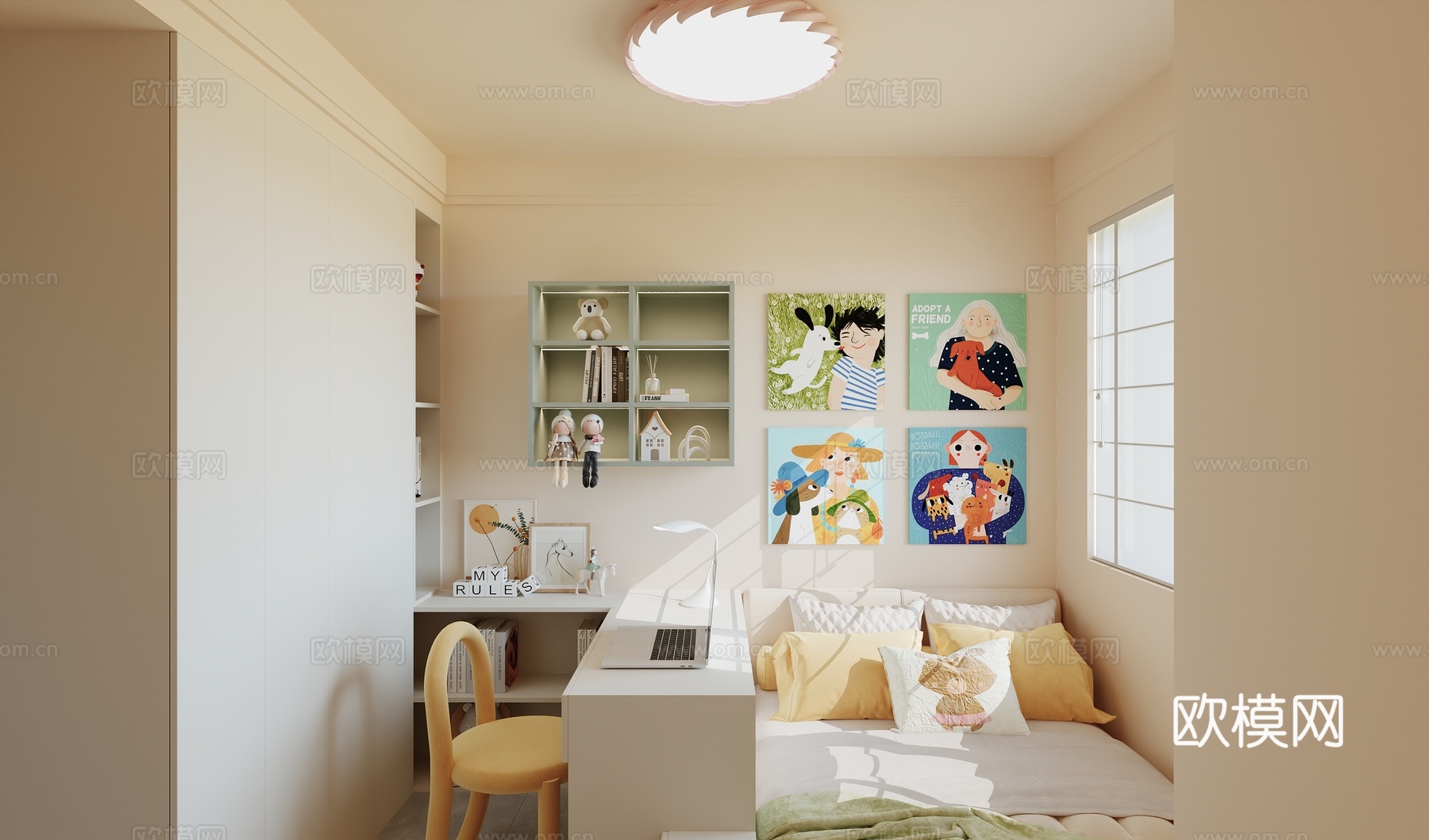 儿童房3d模型