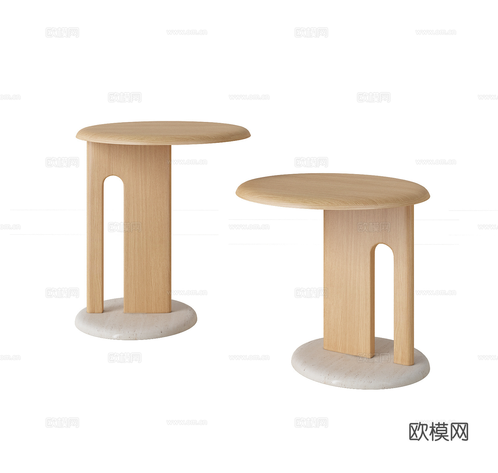 意式边几 圆边几 木质边几 角几 几类 茶几 子母边几 几类3d模型