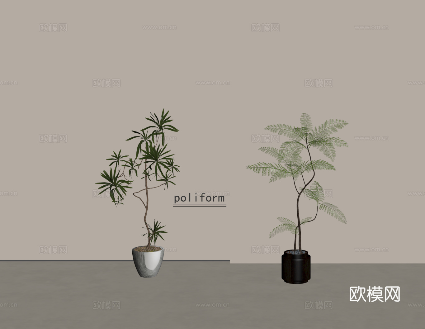 盆栽 盆景 植物 绿植su模型