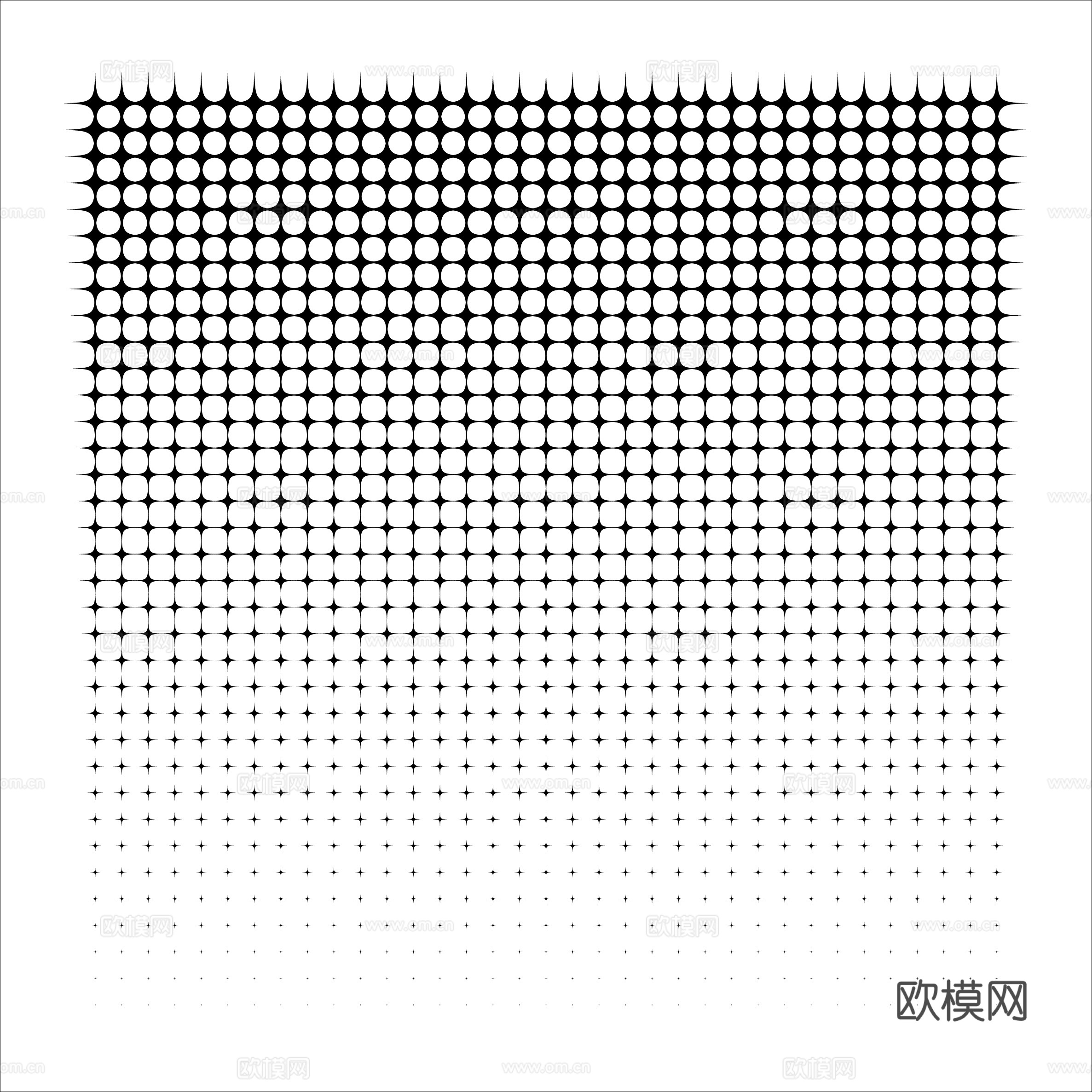 渐变孔cad施工图