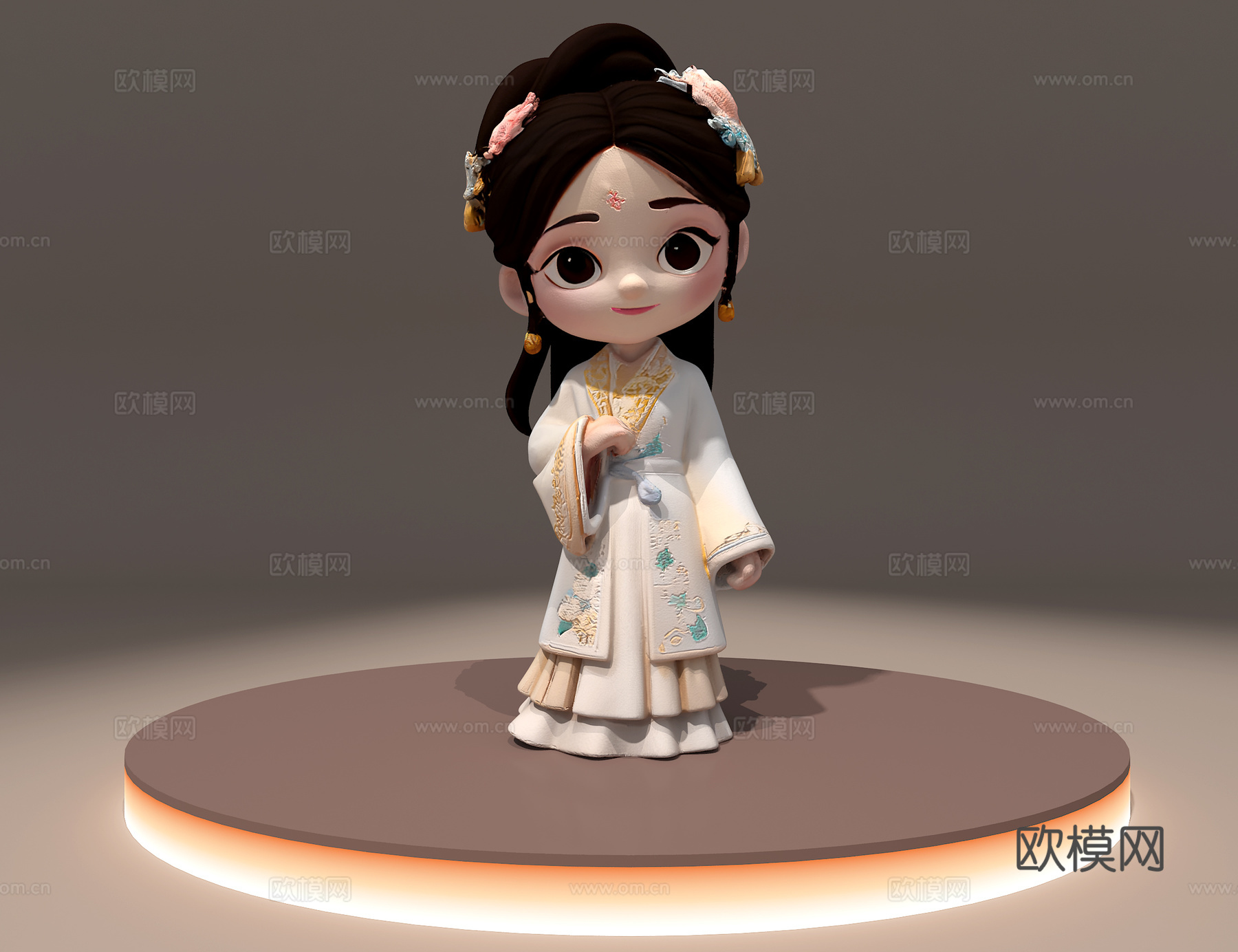 Q版林黛玉3d模型