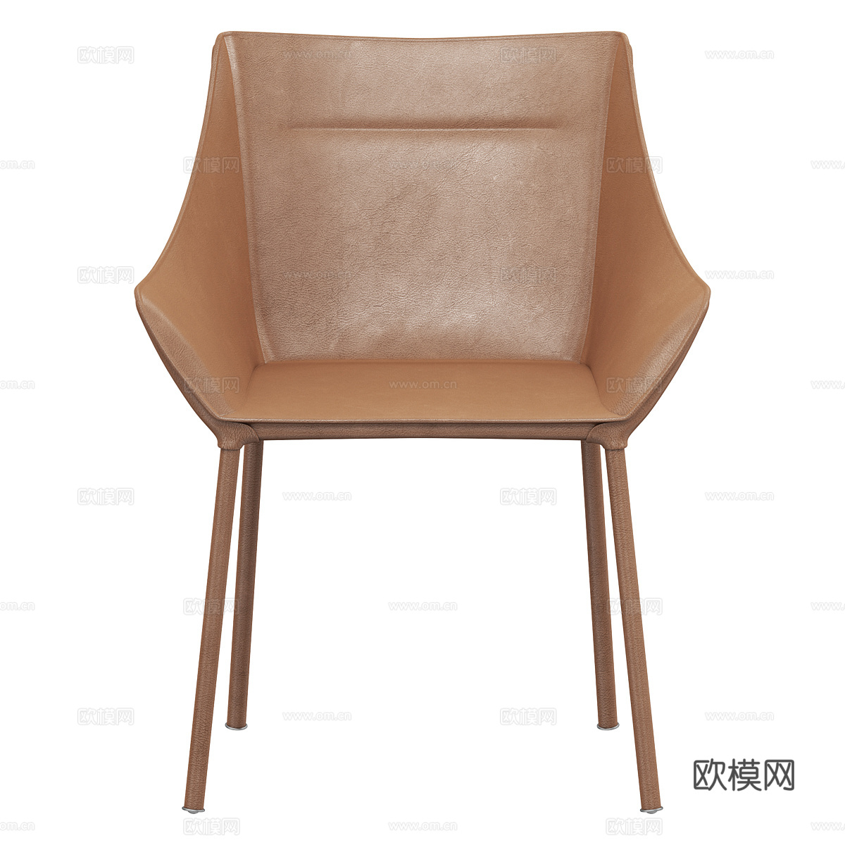 现代意式皮革椅子3d模型