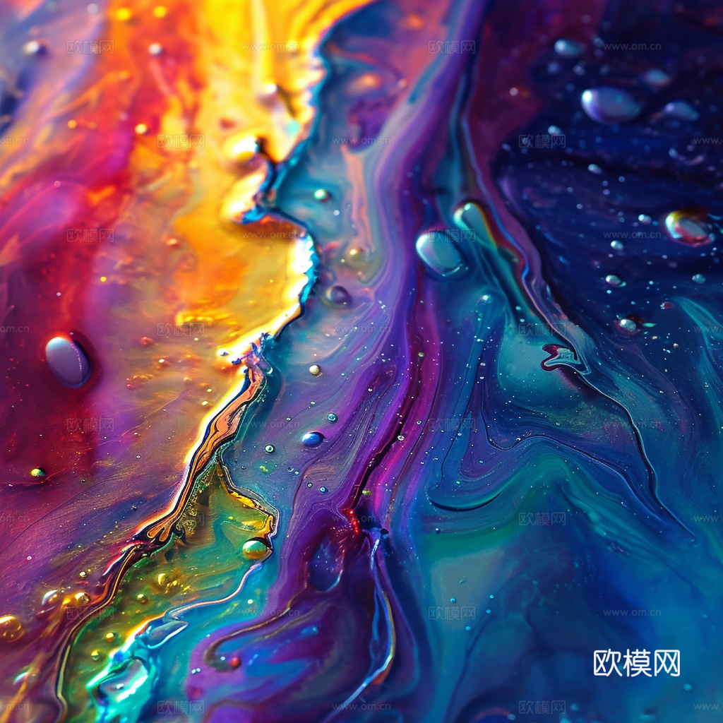 3D立体肌理油画涂抹背景壁纸